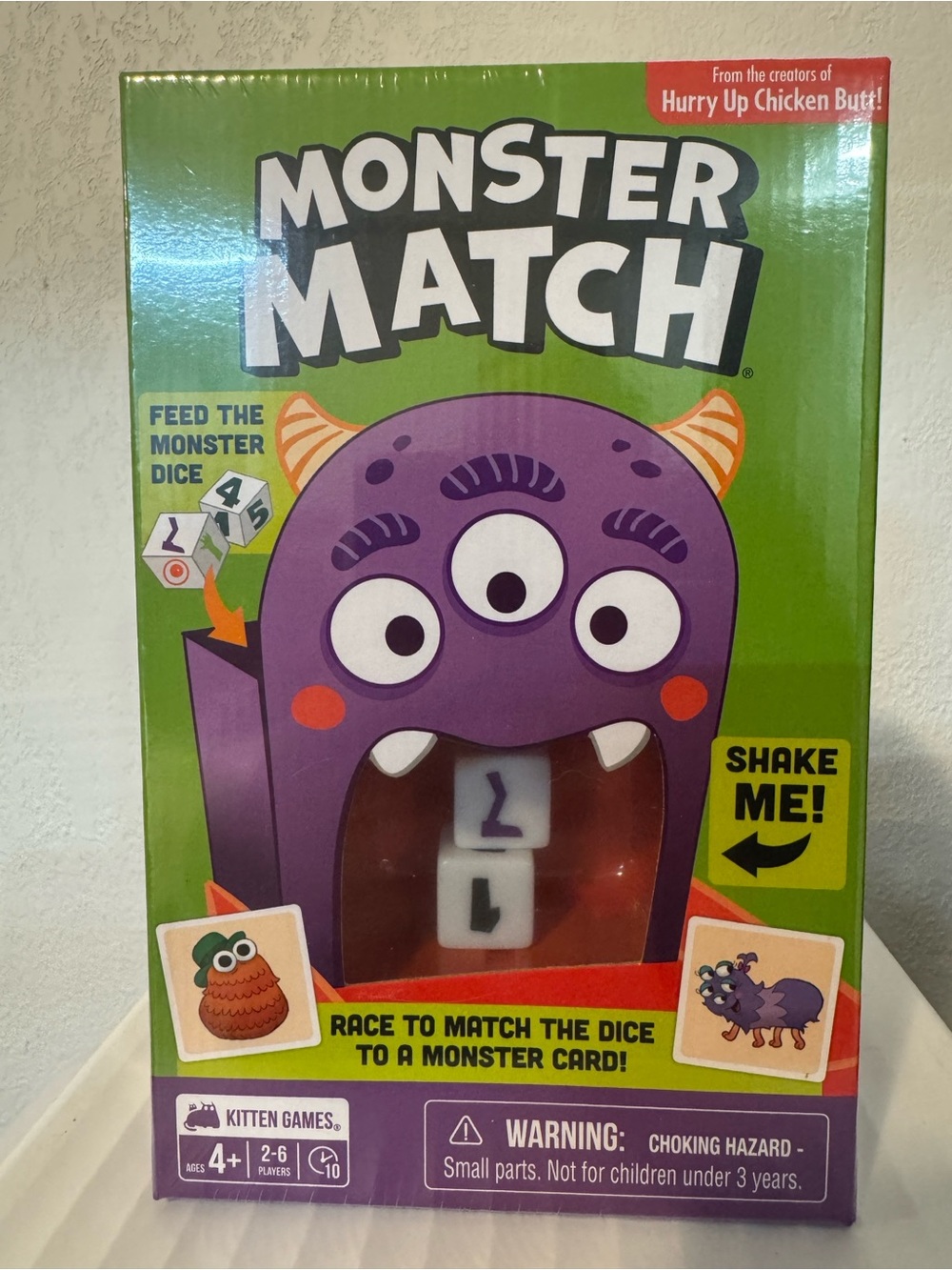 Monster Match Kids Game - Purple